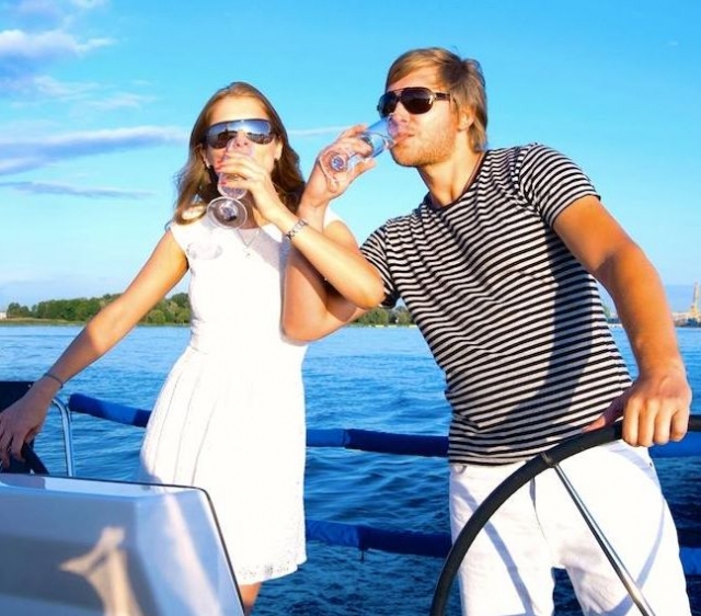celebracion en barco